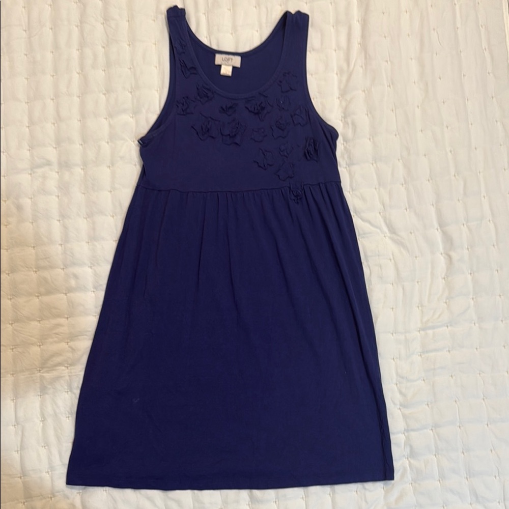 LOFT  Navy Blue Casual Dress